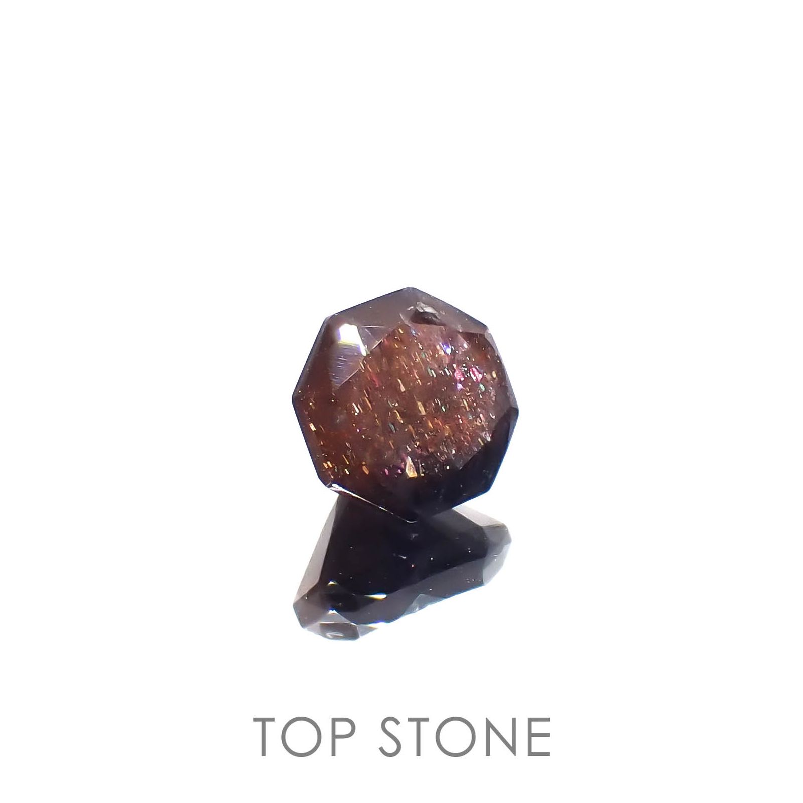 ◇オクタゴンカット◇ブラッドショットアイオライト インド産 0.99ct[230320941]6.1x6.1mm前後