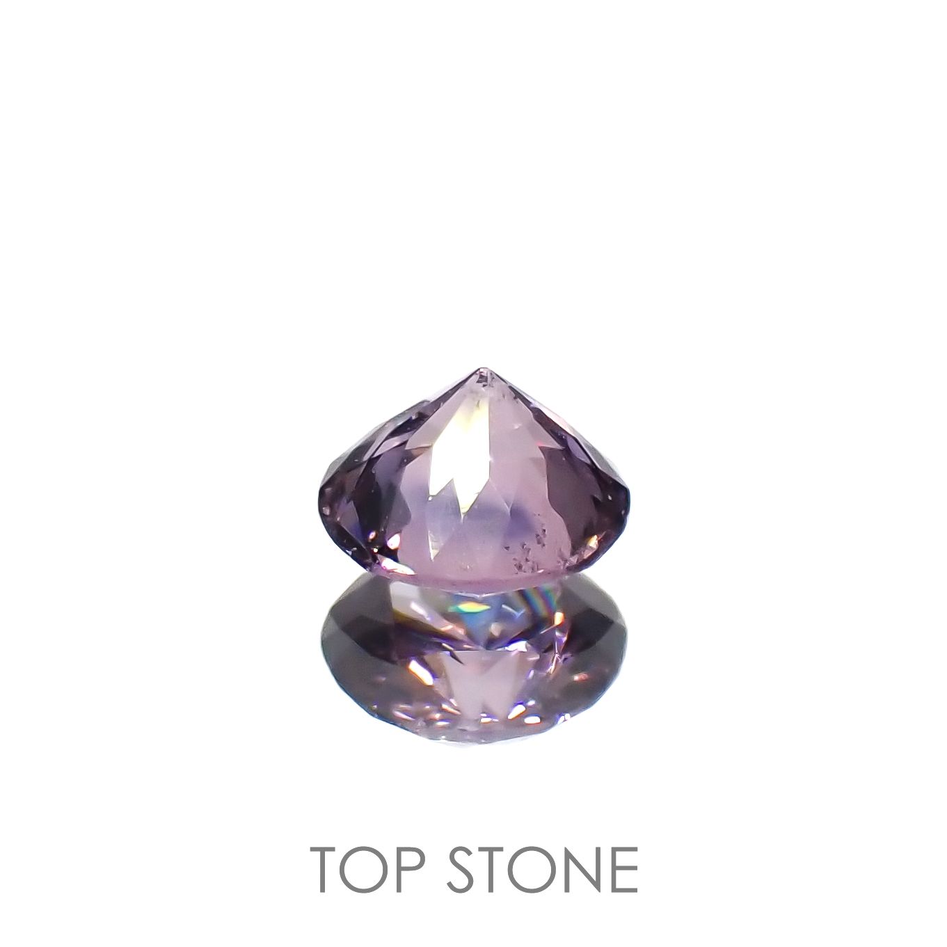 ラベンダーピンクスピネル(宝石名スピネル)ビルマ/マダガスカル産 0.29ct 識別済[220917597]4.1x4.1mm前後