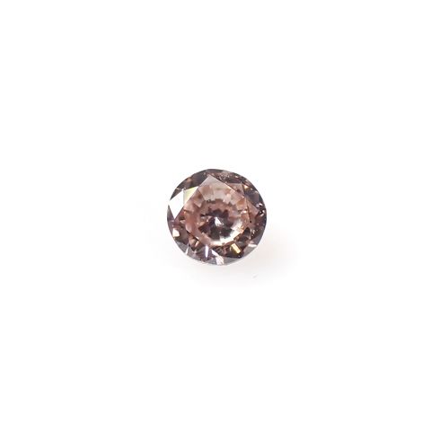 ピンクダイヤモンド(宝石名ダイアモンド SI-2/FANCY ORANGY PINK) 0.049ct ソ付(CGL)[240326639]2.38x2.43mm前後