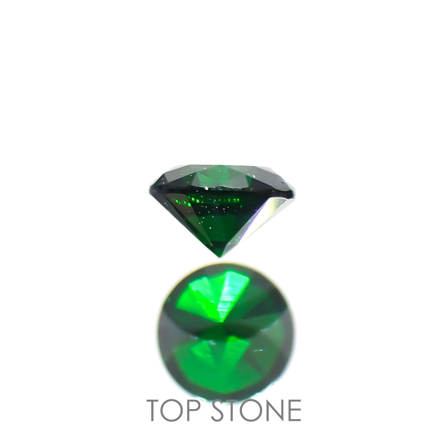 デマントイドガーネット(宝石名デマントイド・ガーネット) ロシア産 0.135ct ソ付(彩珠)[20129274]3×3mm前後