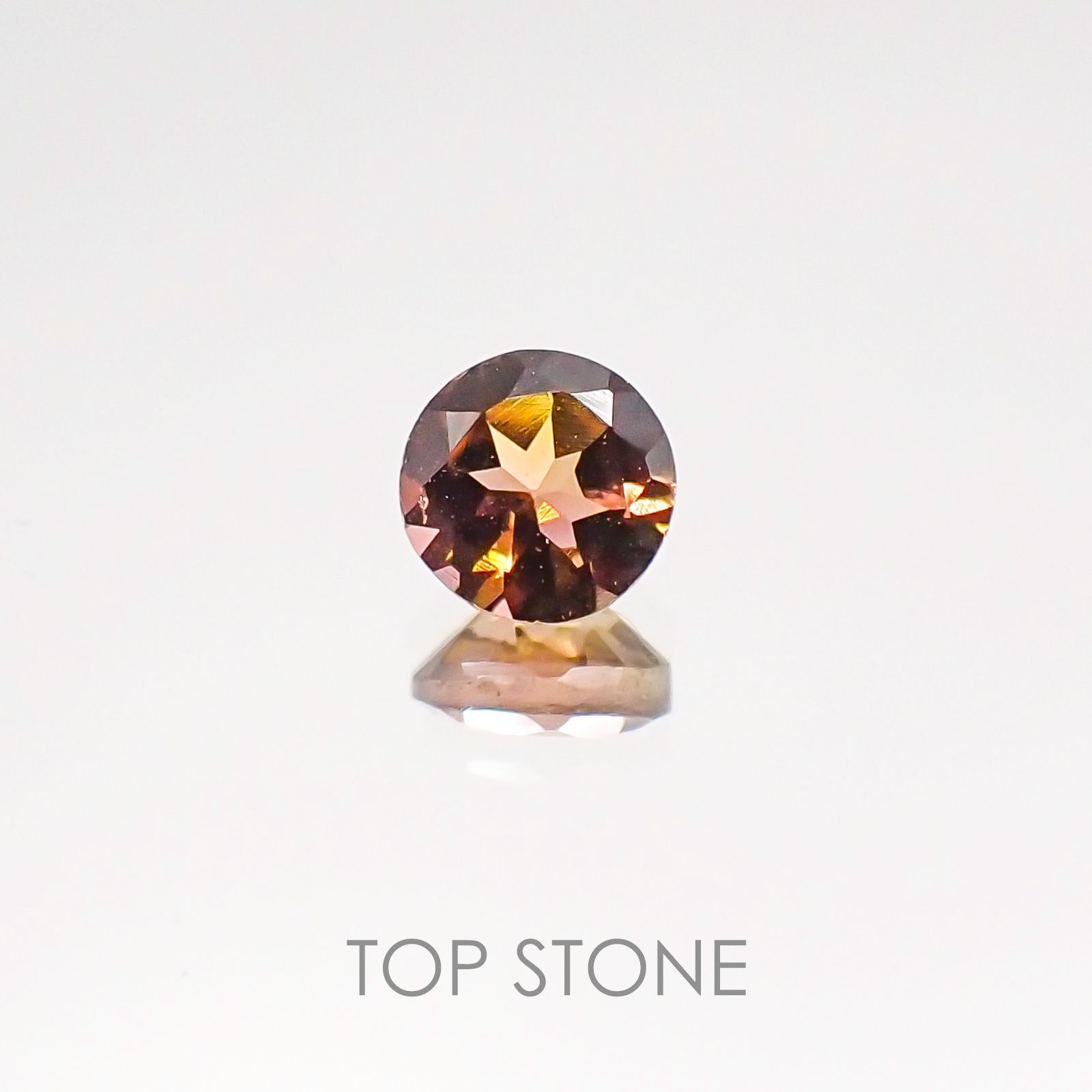 バイカラートルマリン ブラジル産 ルース 0.36ct[20107127]4.3×4.4mm前後