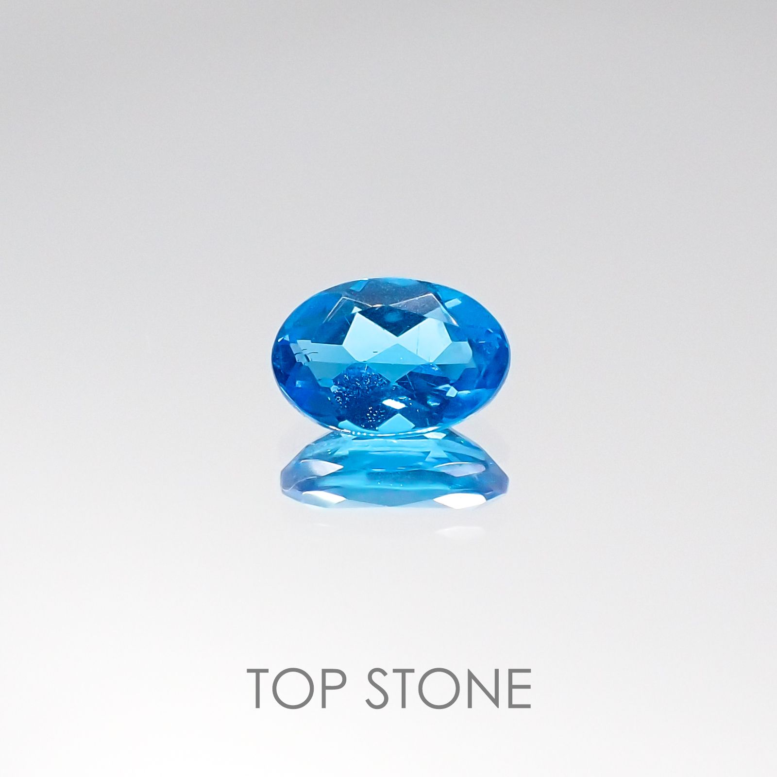 ブラジル産ネオンブルーアパタイト3.86ct【品質保証書/宝石鑑別