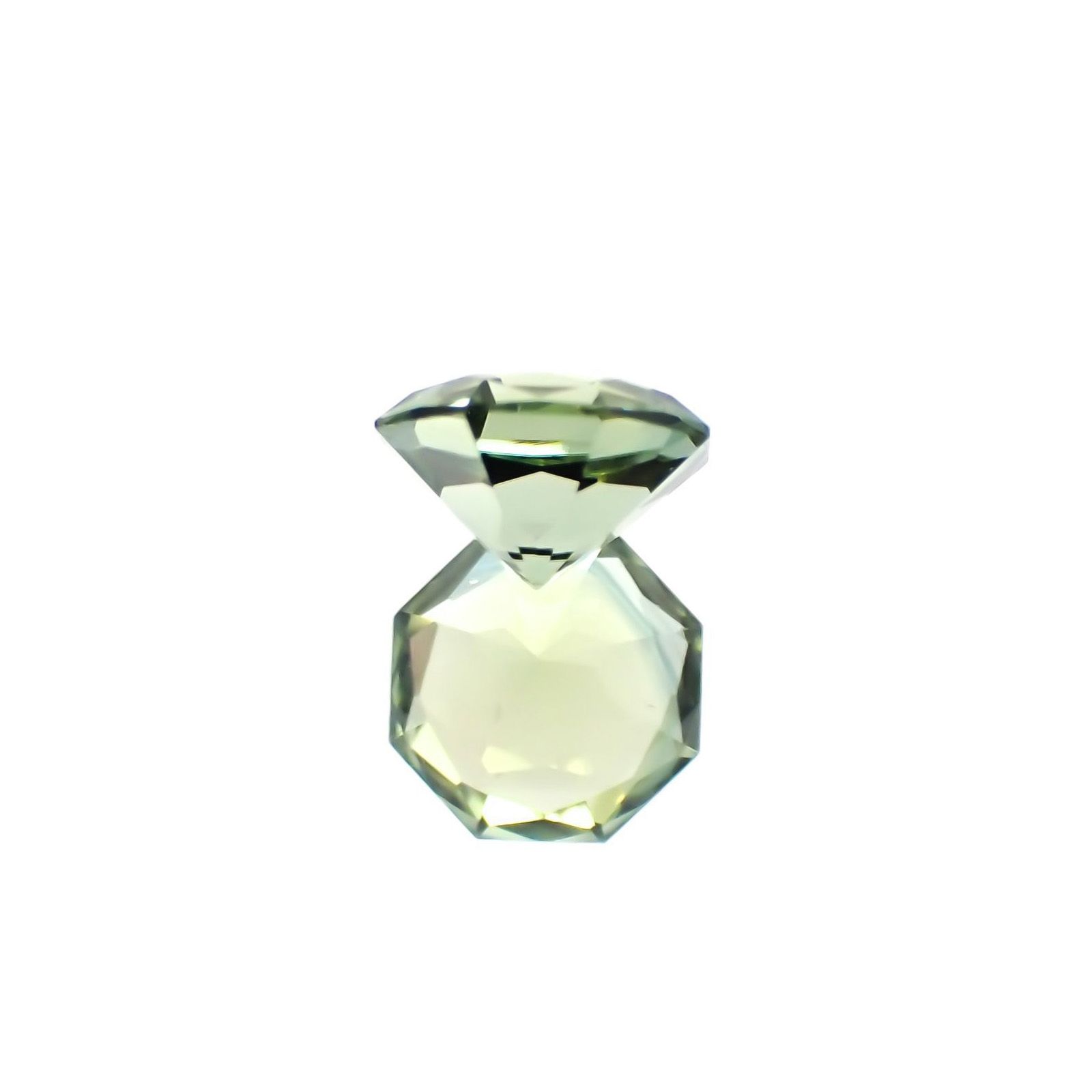 ◇オクタゴンカット◇グリーントルマリン(宝石名グリーン・トルマリン)ブラジル産 識別済 0.47ct / 5x5mm前後 [231124201]