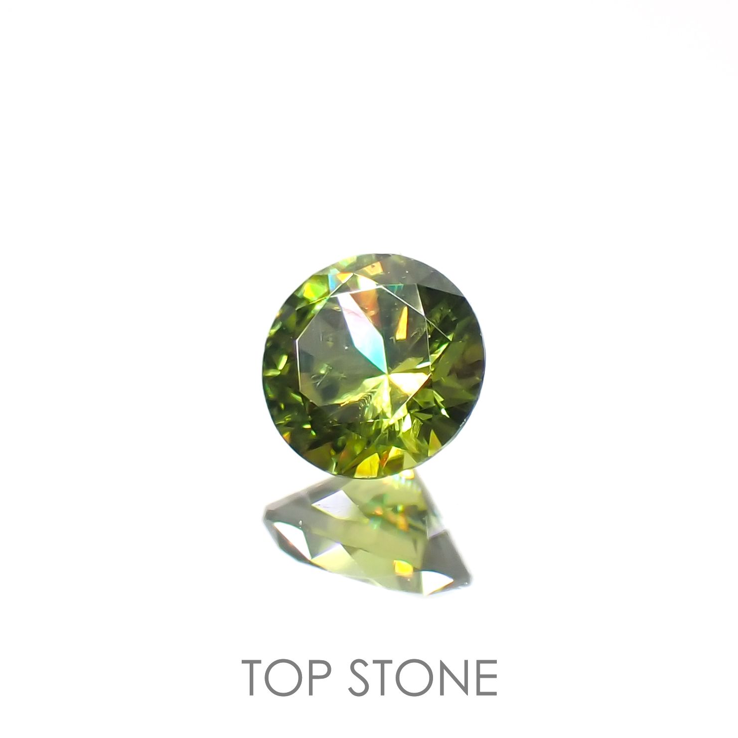 デマントイドガーネット(宝石名デマントイド・ガーネット)ロシア産 0.16ct 識別済[221119167]3.3x3.3mm前後
