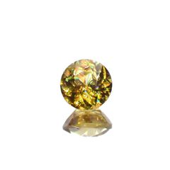ゴールデンスフェーン(宝石名スフェーン)マダガスカル産 0.69ct 識別済[230120160]5.1x5.1mm前後