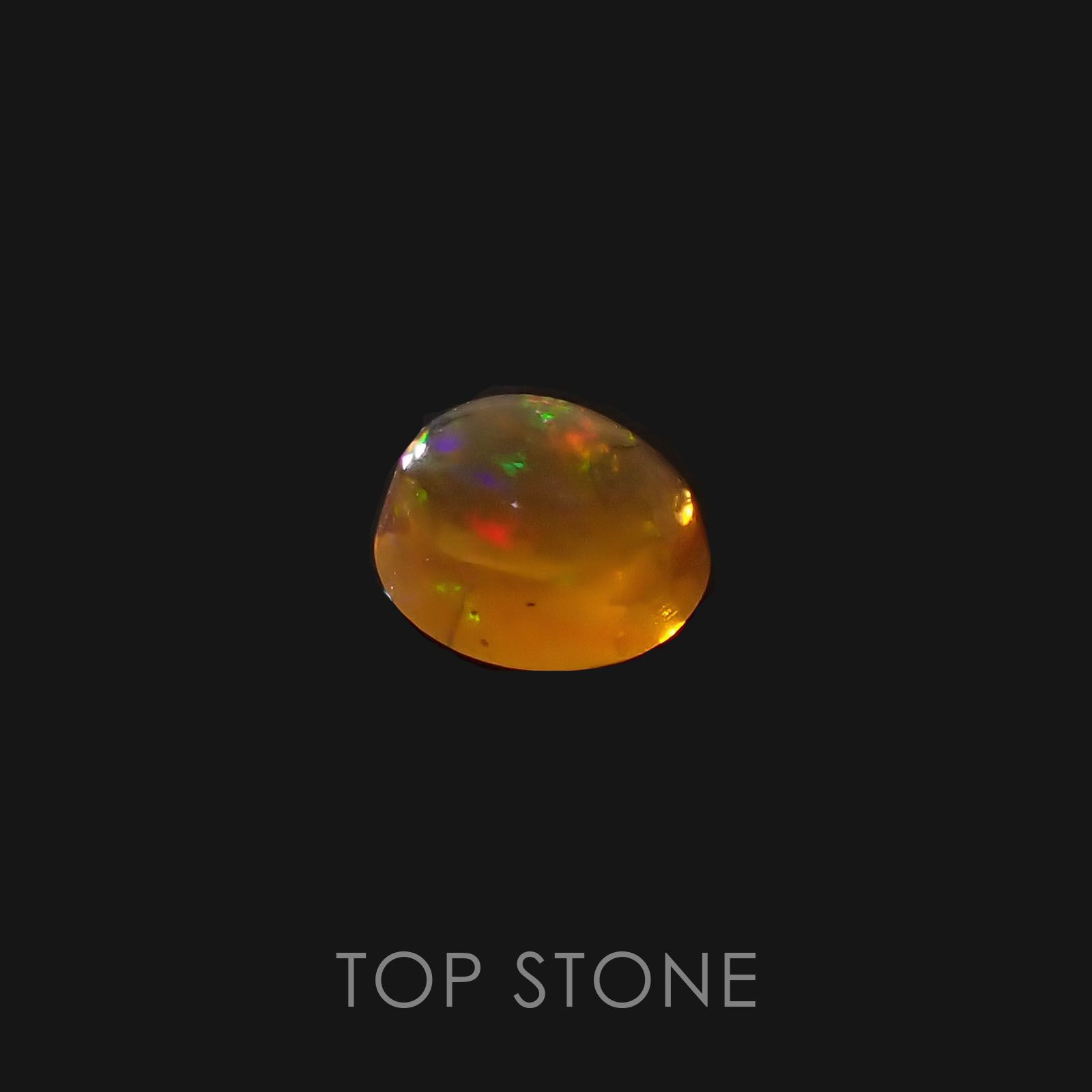 ファイヤーオパール メキシコ産 ルース 0.4ct[20095110]5.3×4.6mm前後