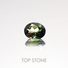 バイカラートルマリン(宝石名バイカラー・トルマリン) ブラジル産 0.35ct 識別済[20117141]5.1×4mm前後