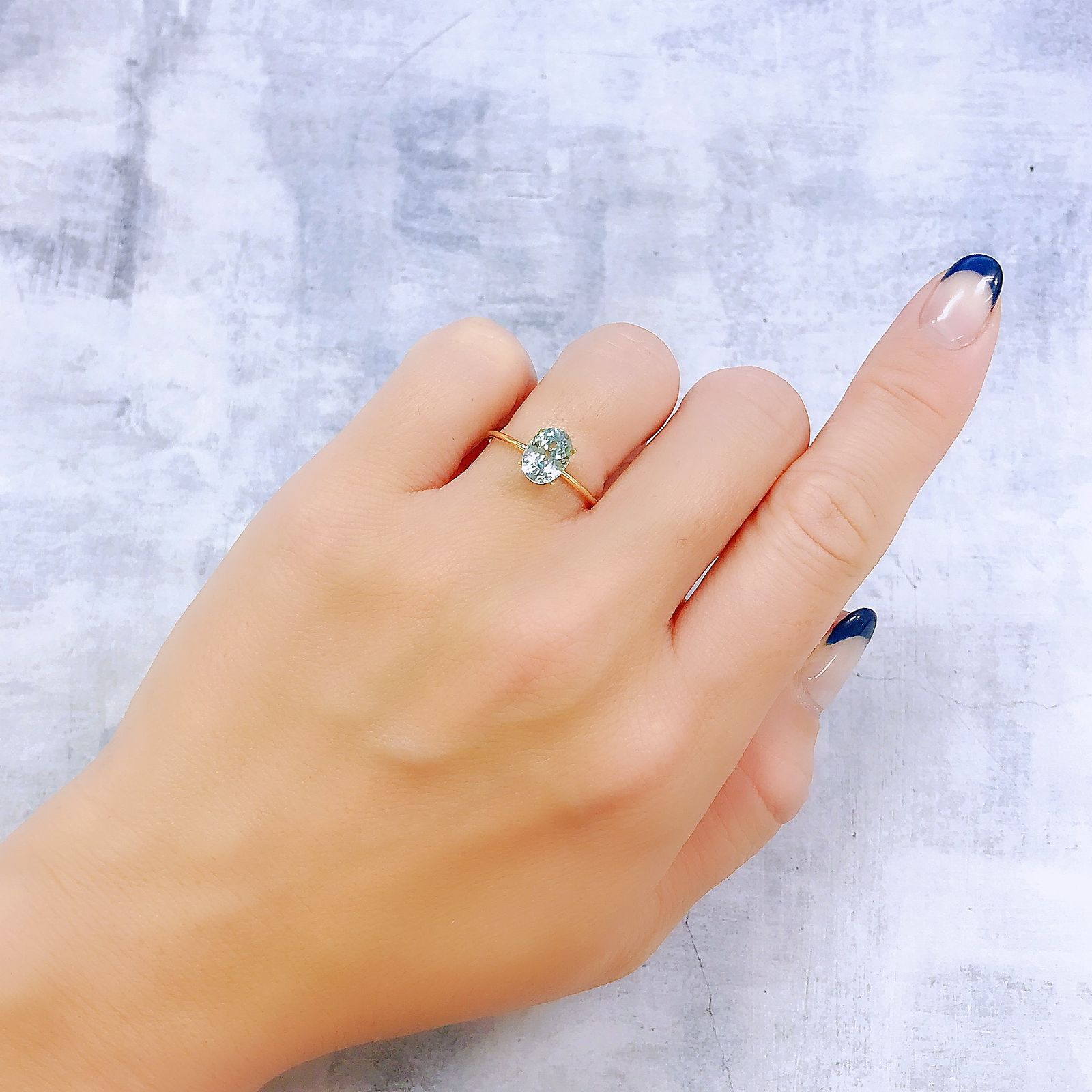 アイスブルージルコン カンボジア産 1.75ct[221018659]7.9x5.9mm前後