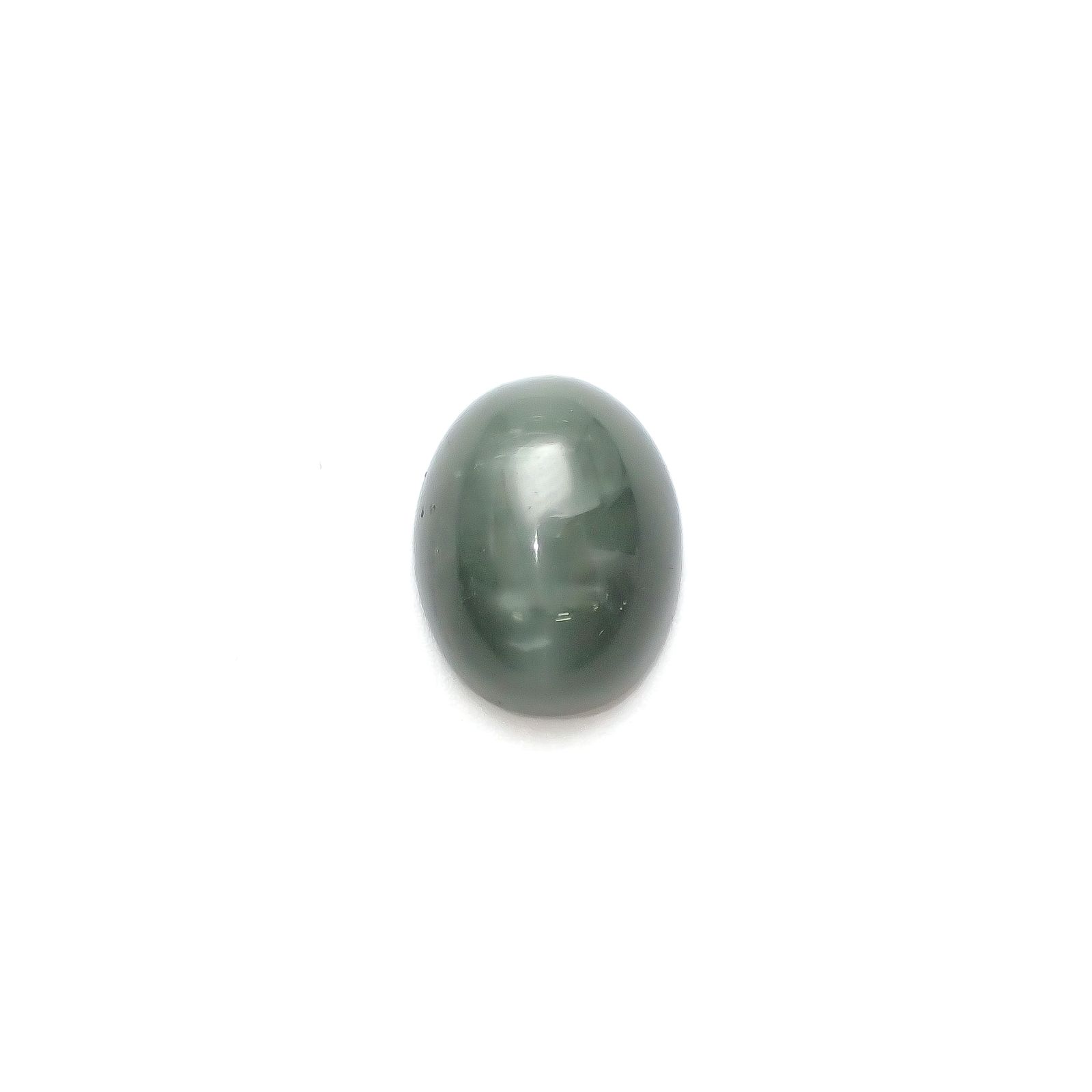 グリーンアパタイトキャッツアイ ブラジル産 9.78ct[240427182]14.8x11.6mm前後
