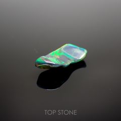 ◇バロック型◇ブラックオパール(宝石名オパール/加熱処理) エチオピア産 1.03ct 識別済[211013507]13.8×6mm前後