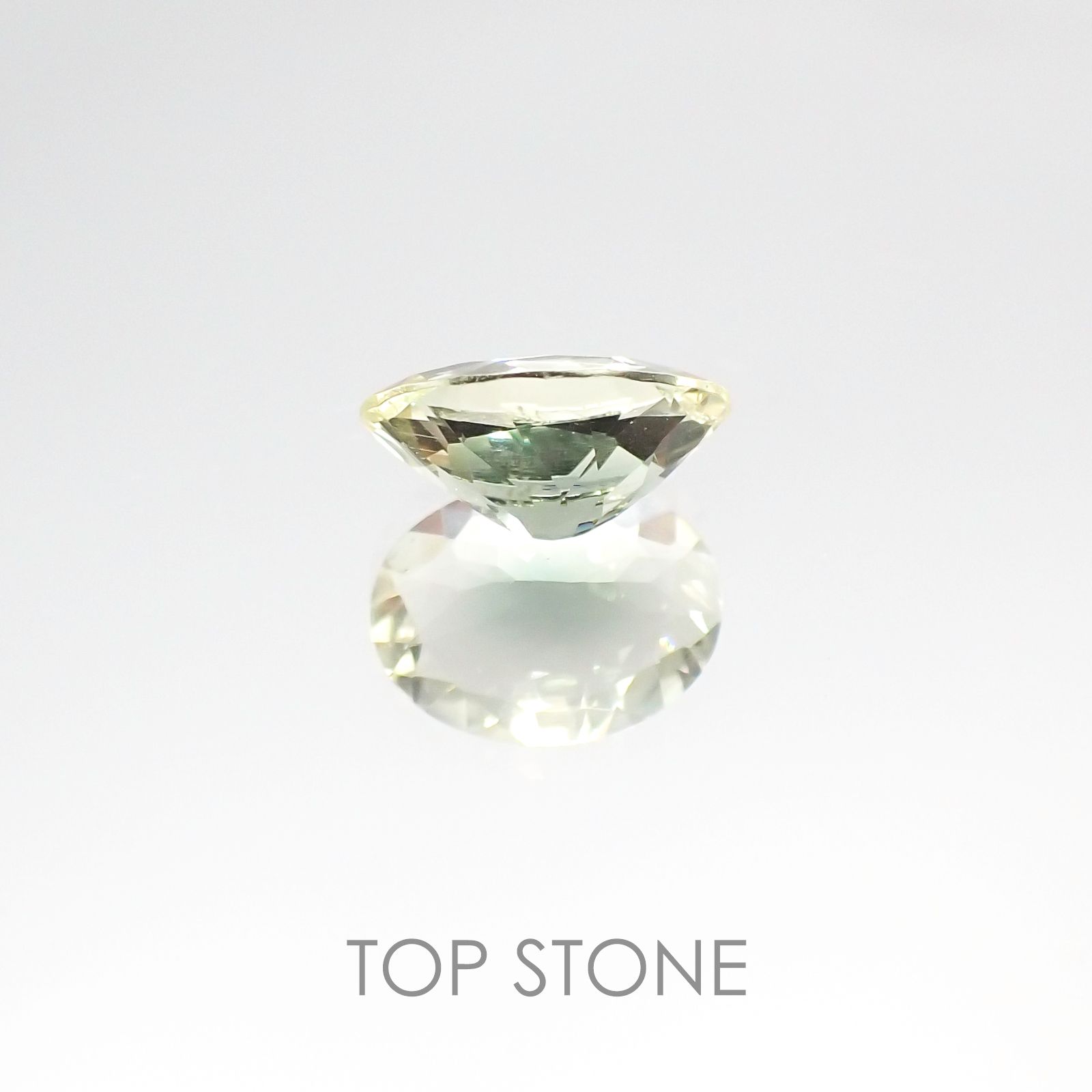 バイカラーオレゴンサンストーン アメリカ産 ルース 1.3ct[20106333]8.9×6.8mm前後