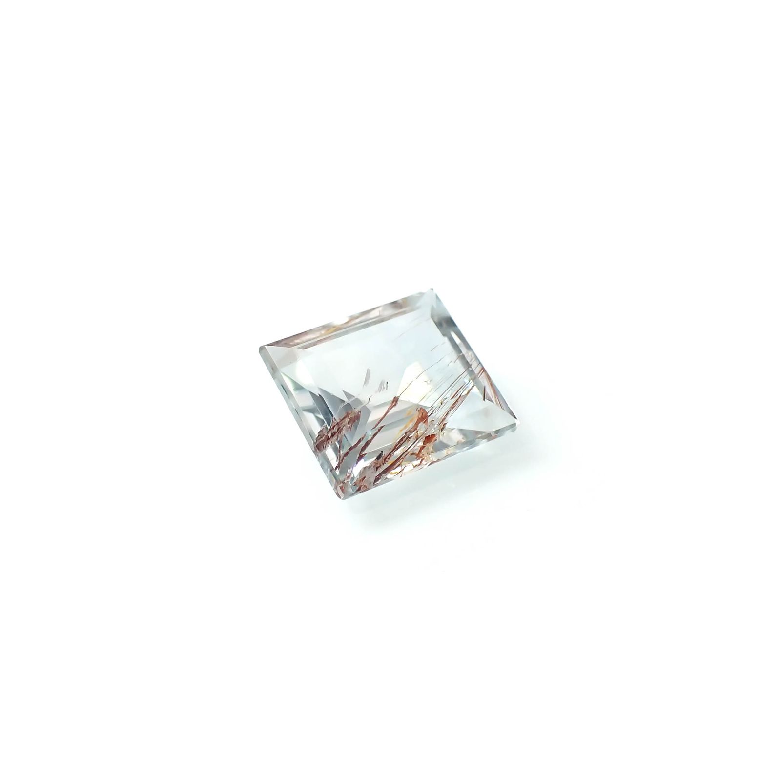 ニードルインブルートパーズ（チューブインブルートパーズ） ブラジル・ミナスジェライス州産 7.28ct[240125505]11.9x10.5mm前後