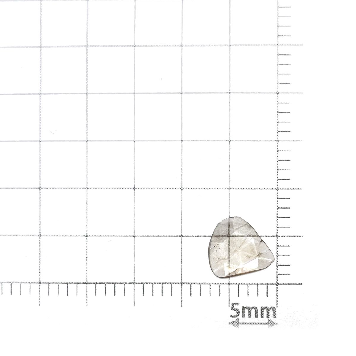 ◇ローズカット◇スライスダイヤモンド(宝石名ダイアモンド) 0.22ct 識別済[231024024]6.9x5.6mm前後