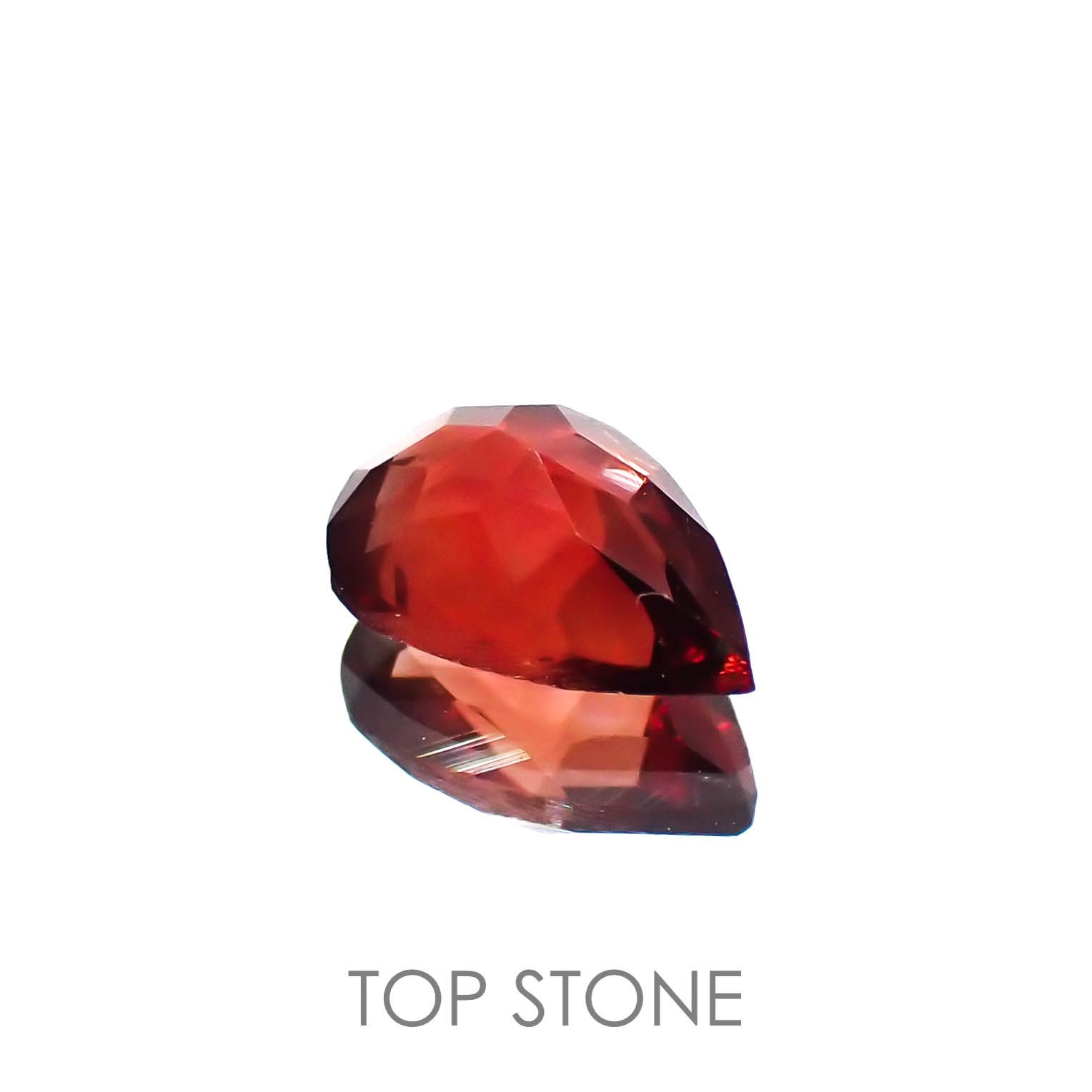レッドラブラドライト(宝石名ラブラドライト)エチオピア産 0.42ct 識別済[221219573]6.5x4.5mm前後