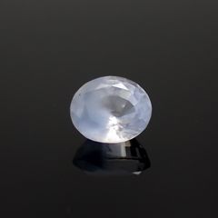 デュモルチェライトインクォーツ ブラジル産 1.38ct / 7.6x6.5mm前後 [231023581]