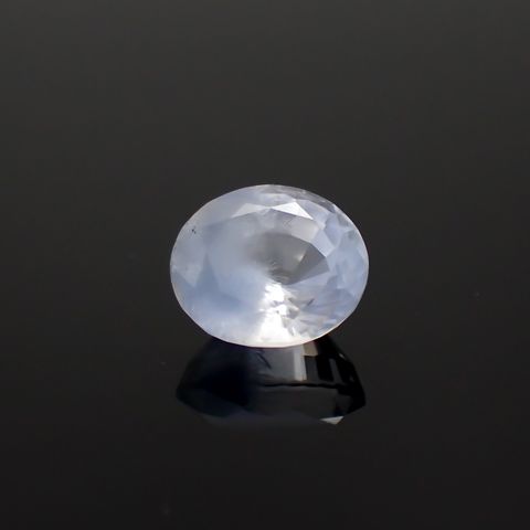 デュモルチェライトインクォーツ ブラジル産 1.38ct / 7.6x6.5mm前後 [231023581]