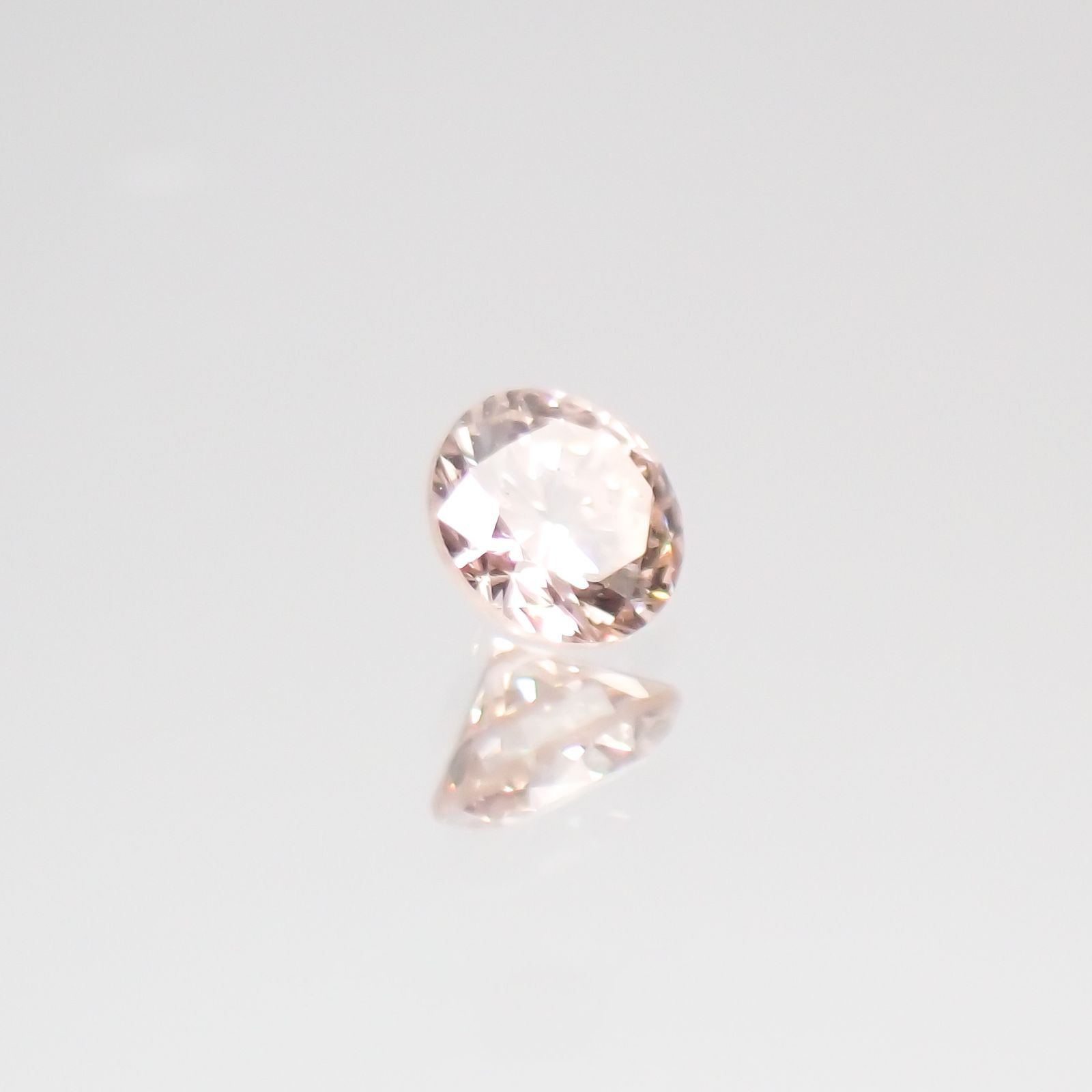 ピンクダイヤモンド VS-2 / LIGHT BROWN PINK ソーティング付 ルース 0.057ct[210611083]2.4×2.4mm前後