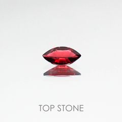 レッドスピネル(宝石名レッド・スピネル) タンザニア産 0.15ct 識別済[20073921]5.2×2.6mm前後