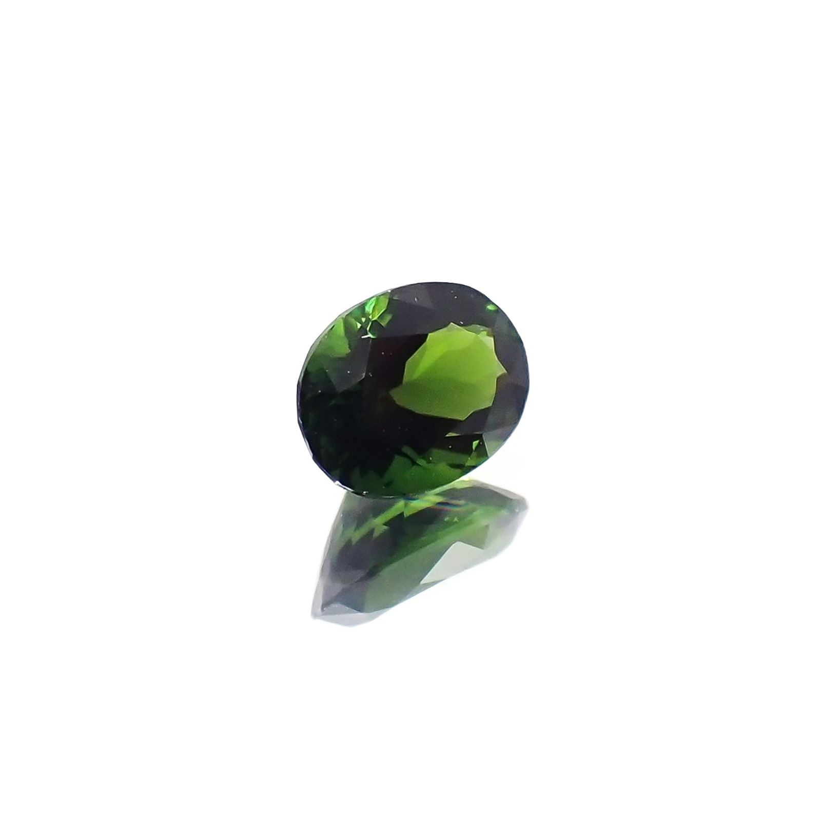 クロムトルマリン(宝石名クロム・トルマリン)タンザニア産 識別済 0.34ct / 5.1x3.8mm前後 [230823073]