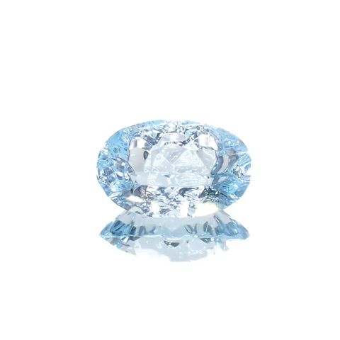 ◇カスタムカット◇ブルートパーズ ブラジル産 3.65ct[221219338]12x8.1mm前後