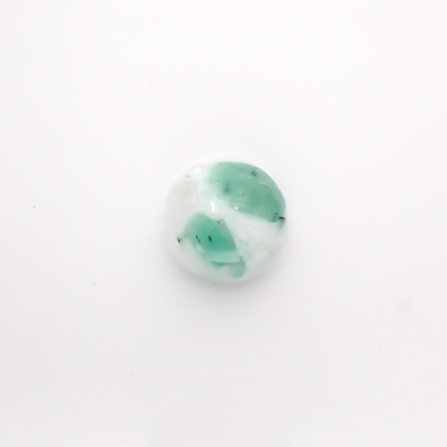 マトリックスエメラルド(エメラルドインクォーツ/フェルドスパー) ブラジル産 5.72ct[210812270]11.9×11.8mm前後