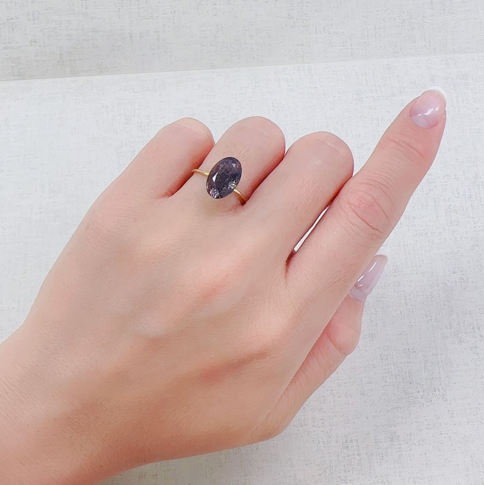ブラッドショットアイオライト インド産 2.81ct[230522099]11.7x7.7mm前後