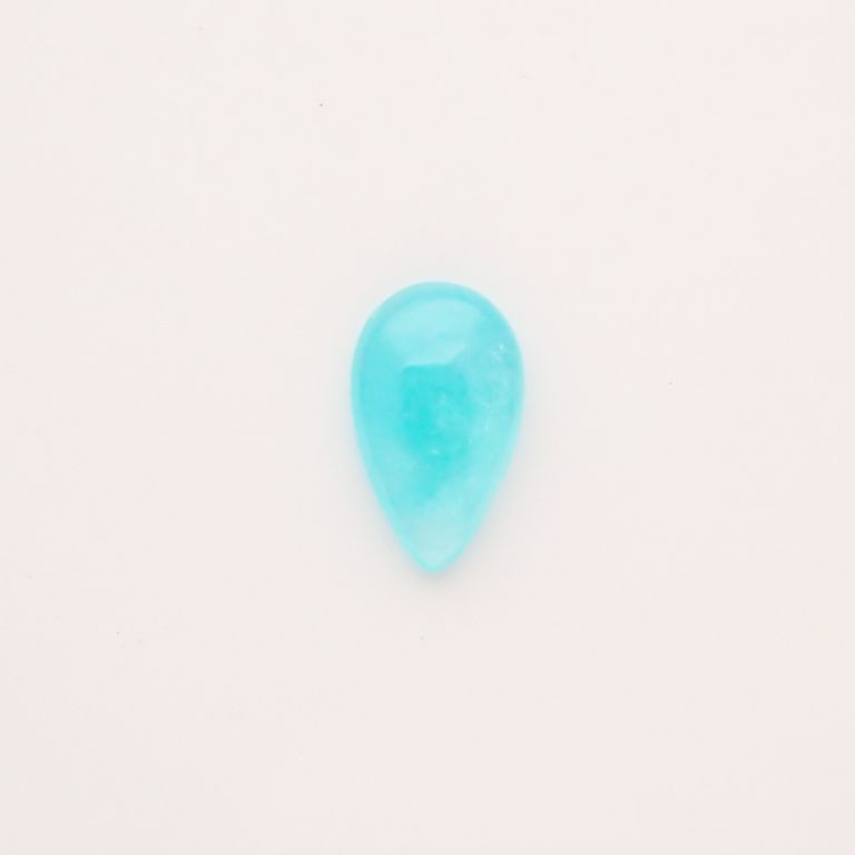パライバトルマリン(宝石名トルマリン/別名パライバ・トルマリン) ブラジル・キントス鉱山産 0.313ct ソ付(宝貴協)[210711651]6.4×3.8mm前後