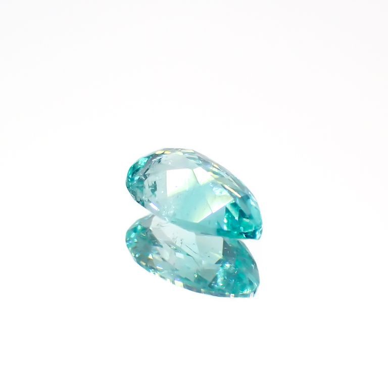 パライバトルマリン(宝石名トルマリン/別名パライバ・トルマリン)ブラジル産 0.150ct ソ付(宝貴協)[221018782]4.7x2.9mm前後