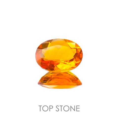 ファイヤーオパール メキシコ産 1.26ct[221018355]9.3x7.3mm前後