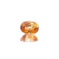 スペサルティンガーネット マンダリンオレンジカラー(宝石名ガーネット)ナイジェリア産 識別済 1.32ct / 7x5.1mm前後 [260623388]