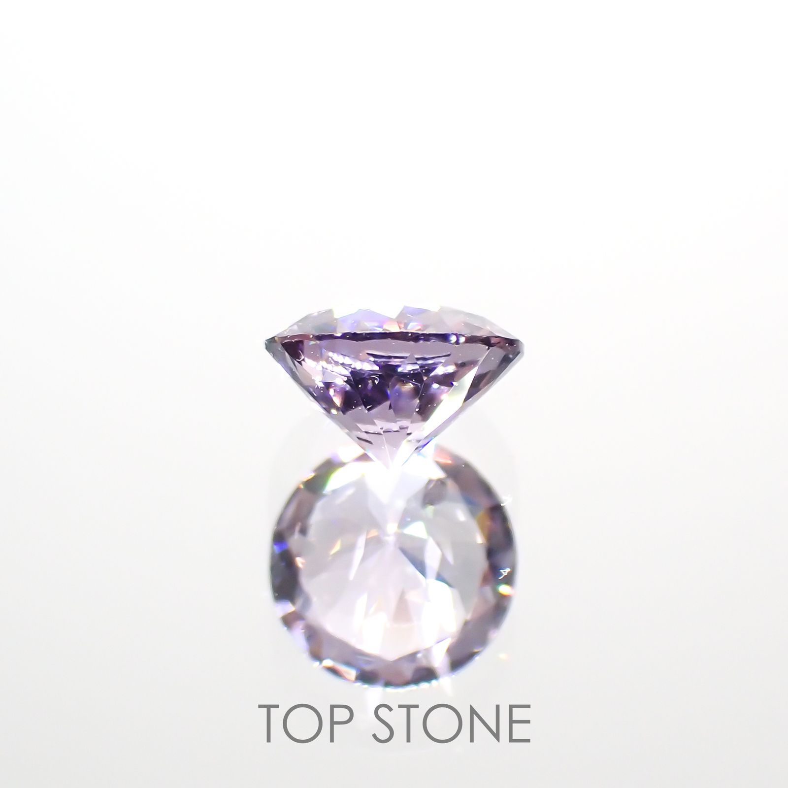 ラベンダーピンクスピネル(宝石名スピネル)ビルマ/マダガスカル産 0.55ct 識別済[220114547]5x5mm前後