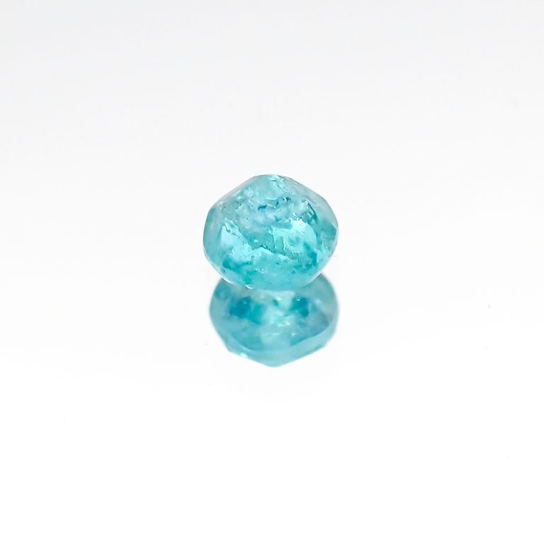 パライバトルマリン(宝石名トルマリン/別名パライバ・トルマリン) ブラジル・パライバ州バターリャ鉱山産 0.095ct 識別済[20096245]2.6×2.6mm前後