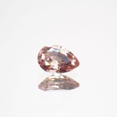 パパラチャサファイア(宝石名サファイア/別名パパラチャ・サファイア)スリランカ産 0.100ct ソ付(日独)[221219644]3.55x2.51mm前後