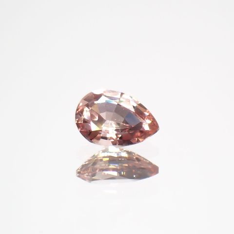 パパラチャサファイア(宝石名サファイア/別名パパラチャ・サファイア)スリランカ産 0.100ct ソ付(日独)[221219644]3.55x2.51mm前後
