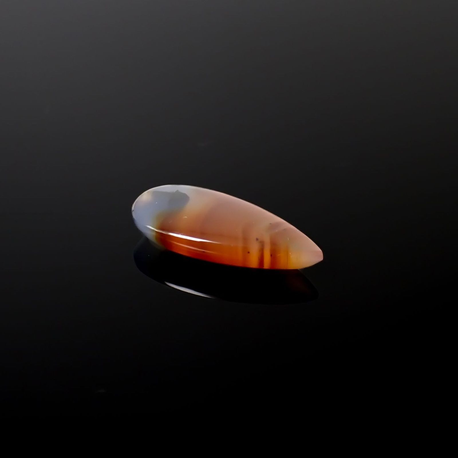 モンタナアゲート アメリカ・モンタナ州産 11.45ct / 25.8x12mm前後 [260127120]