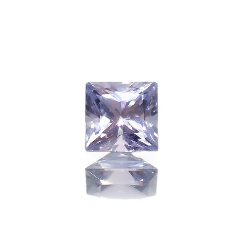 ◇プリンセスカット◇ラベンダーサファイア(宝石名サファイア)東アフリカ産 0.22ct 識別済[250817371]3.3x3.2mm前後