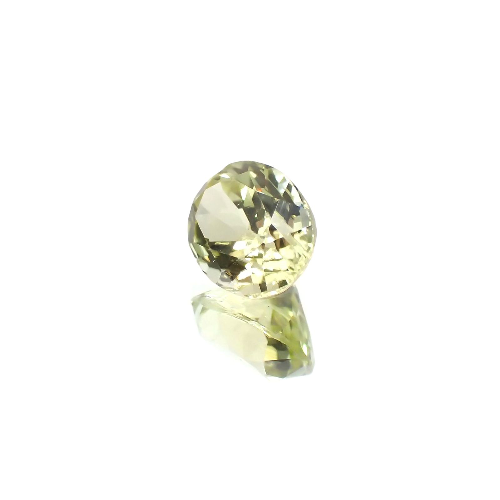 シリマナイト(宝石名シリマナイト) インド産 識別済 1.61ct / 8x6.2mm前後 [210510674]