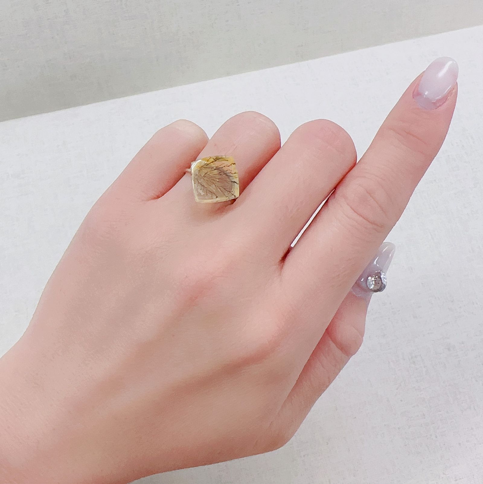 デンドリチッククォーツ ブラジル産 6.12ct[230421735]11.8x11.5mm前後