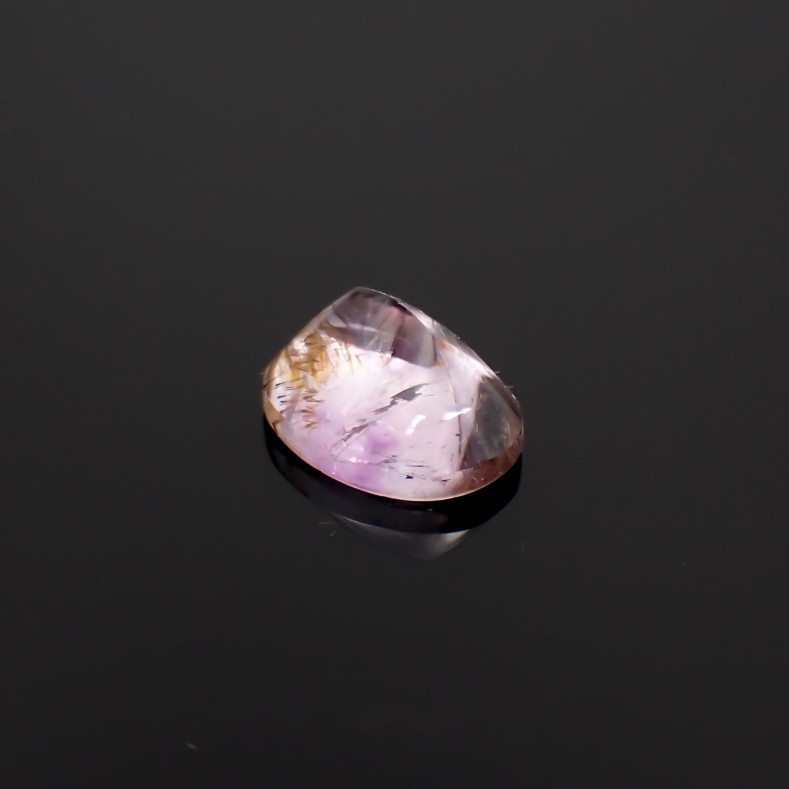 ゲーサイトインアメジスト ブラジル産 7.68ct[230119793]14.7x11.2mm前後
