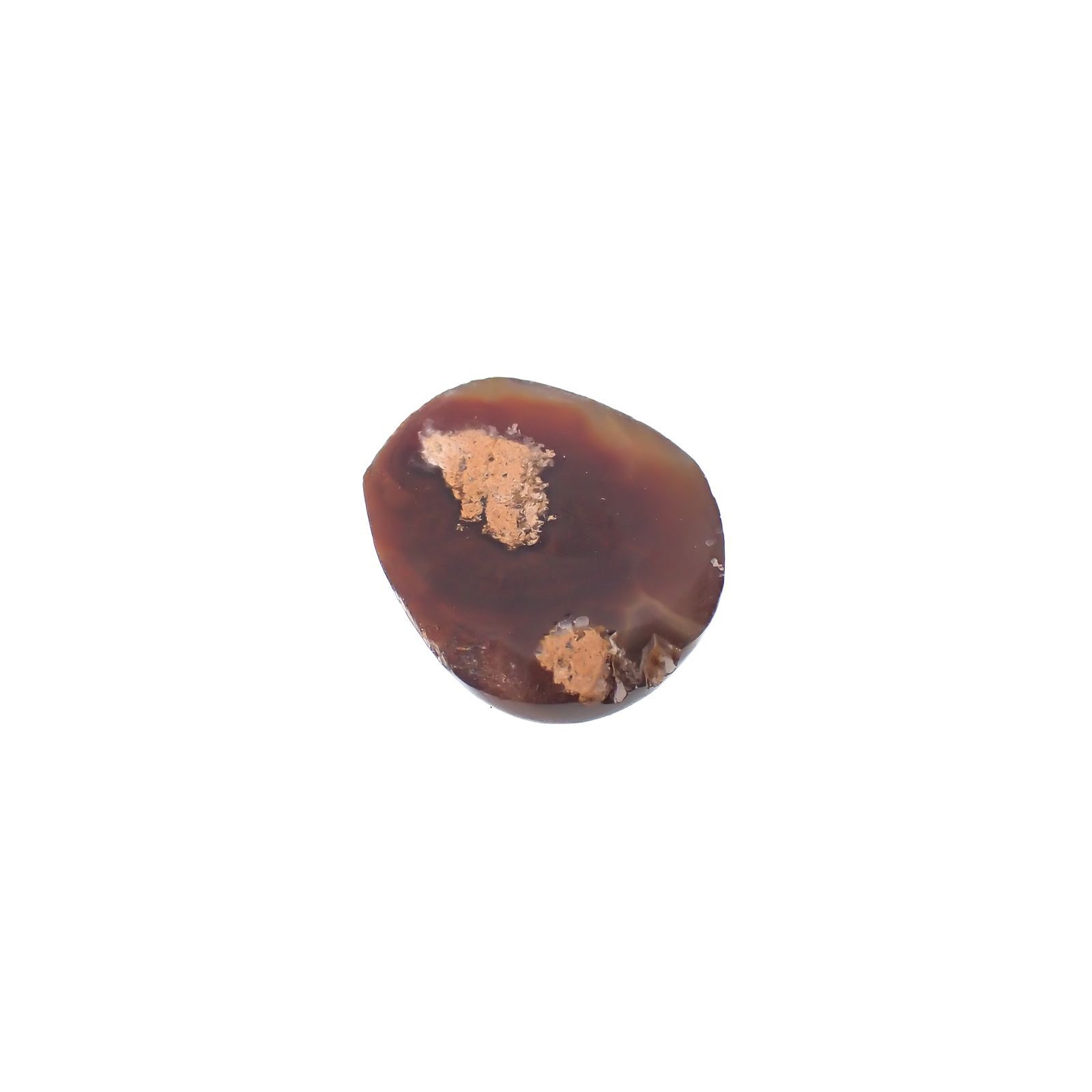 ◇フリーフォーム◇ファイヤーアゲート メキシコ産 5.37ct[220917765]12.8x10.5mm前後