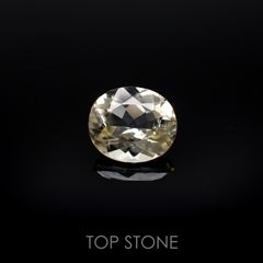 イエロースキャポライト(宝石名イエロー・スキャポライト)ブラジル・ミナスジェライス州産 1.86ct 識別済[220918020]8.7x7.6mm前後