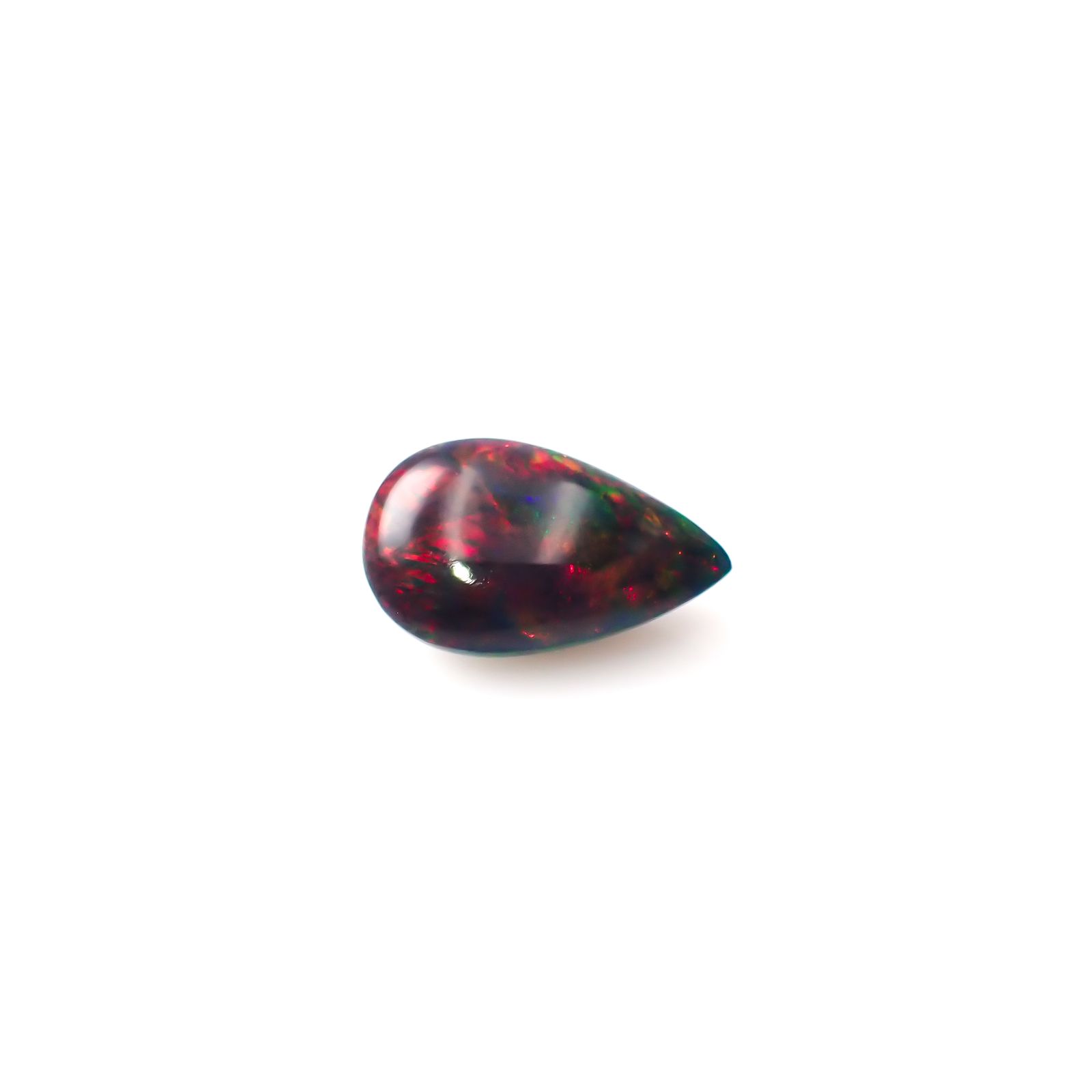 ブラックオパール(宝石名オパール/加熱処理)エチオピア産 4.68ct 識別済[240326537]16.3x10.1mm前後