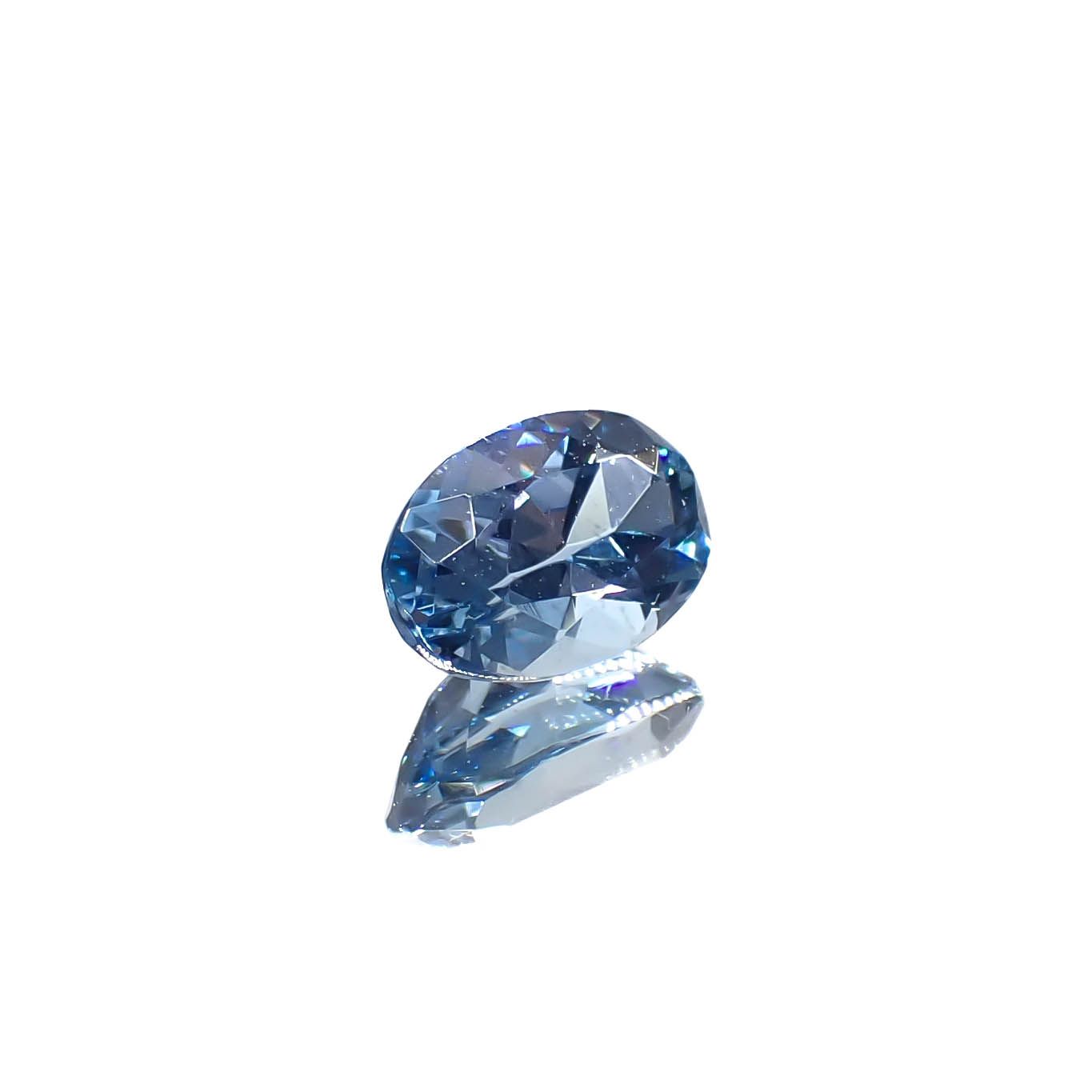 タトゥーアクアマリン ブラジル・ミナスジェライス州タトゥー鉱山産 0.52ct[240929122]6.5x4.4mm前後