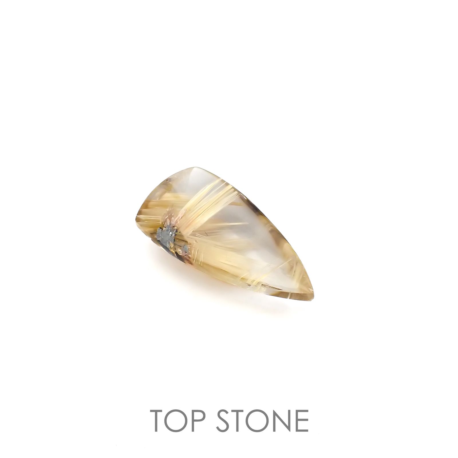 太陽タイチンルチルクォーツ ブラジル産 5.98ct[220716741]19.3x9.7mm前後