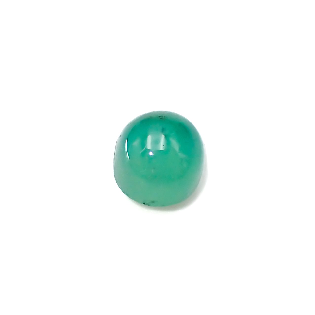 エメラルドキャッツアイ(宝石名エメラルド・キャッツアイ)コロンビア産 1.162ct ソ付(彩珠)[231023867]5.8x5.5mm前後