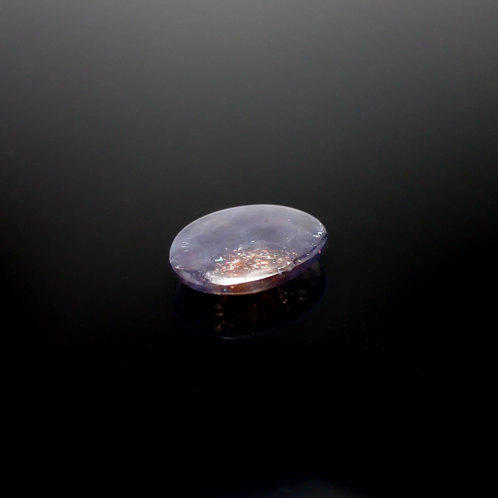 ブラッドショットアイオライト インド産 7.45ct[230622524]17.6x13.2mm前後