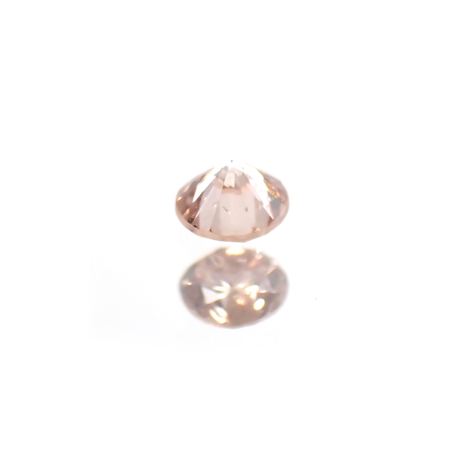 ピンクダイヤモンド(宝石名ダイヤモンド) I-1 / FANCY LIGHT BROWN PINK 0.082ct ソ付(CGL)[210812229]2.6×2.6mm前後