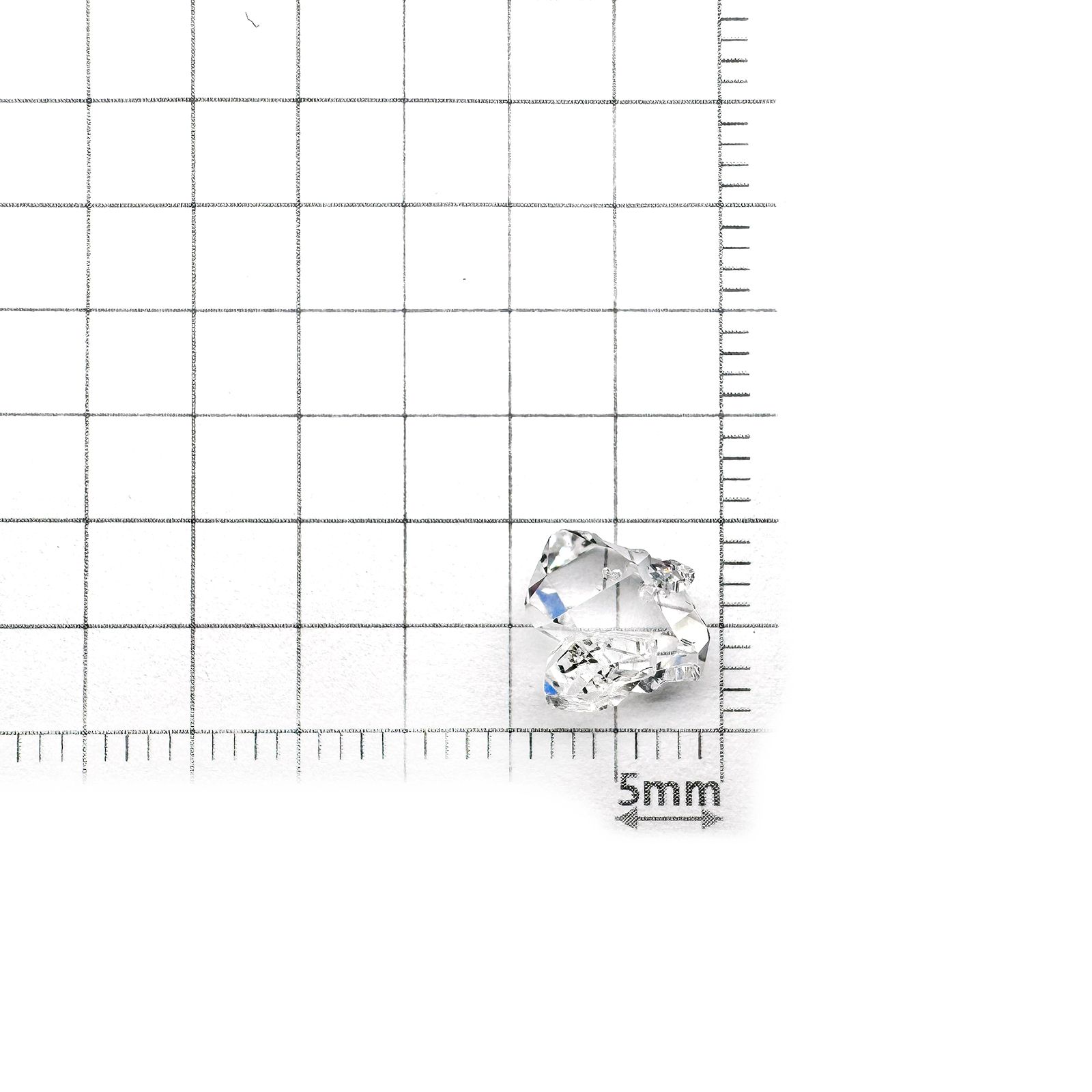 ハーキマーダイヤモンド 原石 アメリカ・ニューヨーク州産 2.00ct[240226348]9x8.6mm前後
