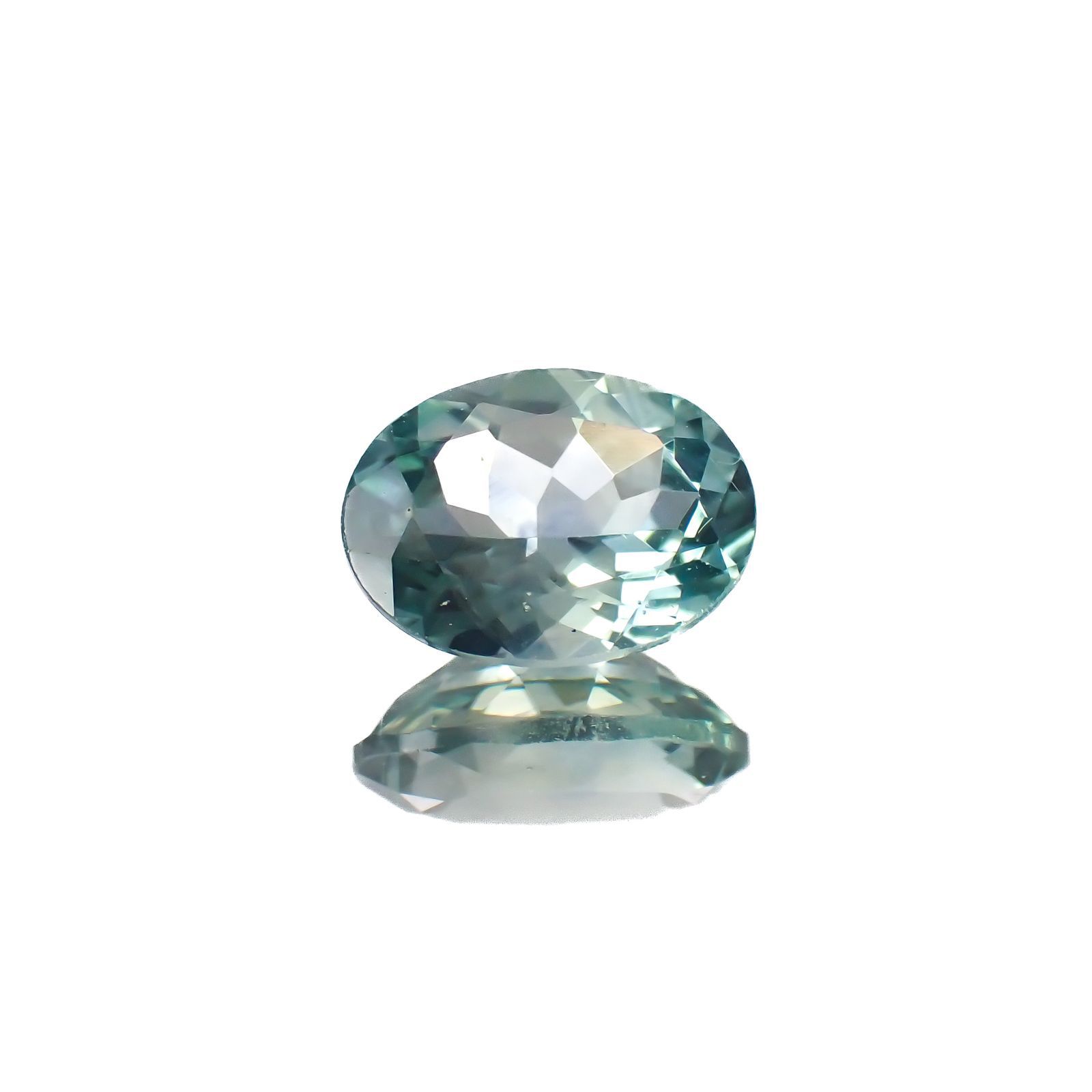 モンタナサファイア(宝石名サファイア)アメリカ・モンタナ州産 1.01ct 識別済[221018889]7x5.1mm前後