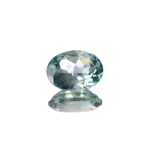 モンタナサファイア(宝石名サファイア)アメリカ・モンタナ州産 1.01ct 識別済[221018889]7x5.1mm前後